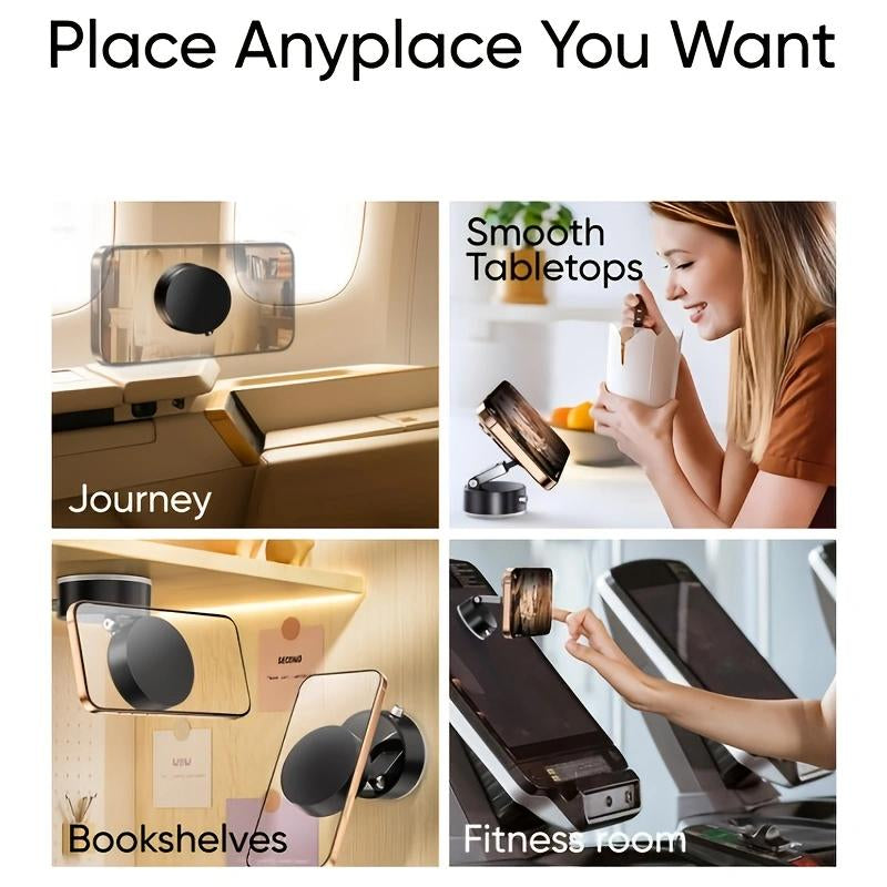 Mother'S Day Gift Magnetic Phone Car Holder, Suction Cupholder, Manual Magnetic Vacuum Adsorptionmobile Phone Holder Smartphone Cellphonemount Stand Rotating