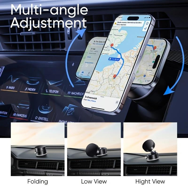 Mother'S Day Gift Magnetic Phone Car Holder, Suction Cupholder, Manual Magnetic Vacuum Adsorptionmobile Phone Holder Smartphone Cellphonemount Stand Rotating