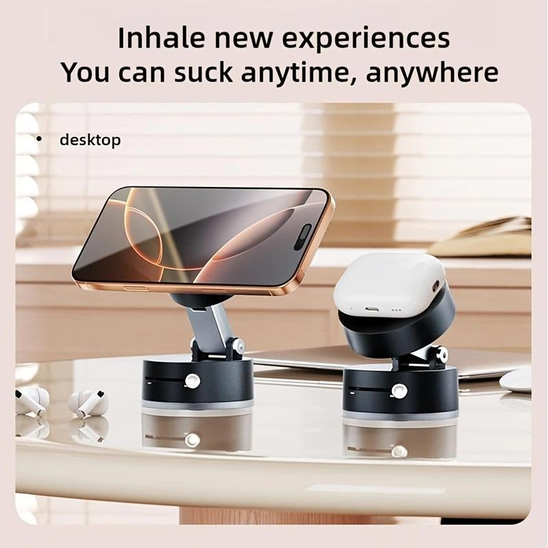 Mother'S Day Gift Magnetic Phone Car Holder, Suction Cupholder, Manual Magnetic Vacuum Adsorptionmobile Phone Holder Smartphone Cellphonemount Stand Rotating