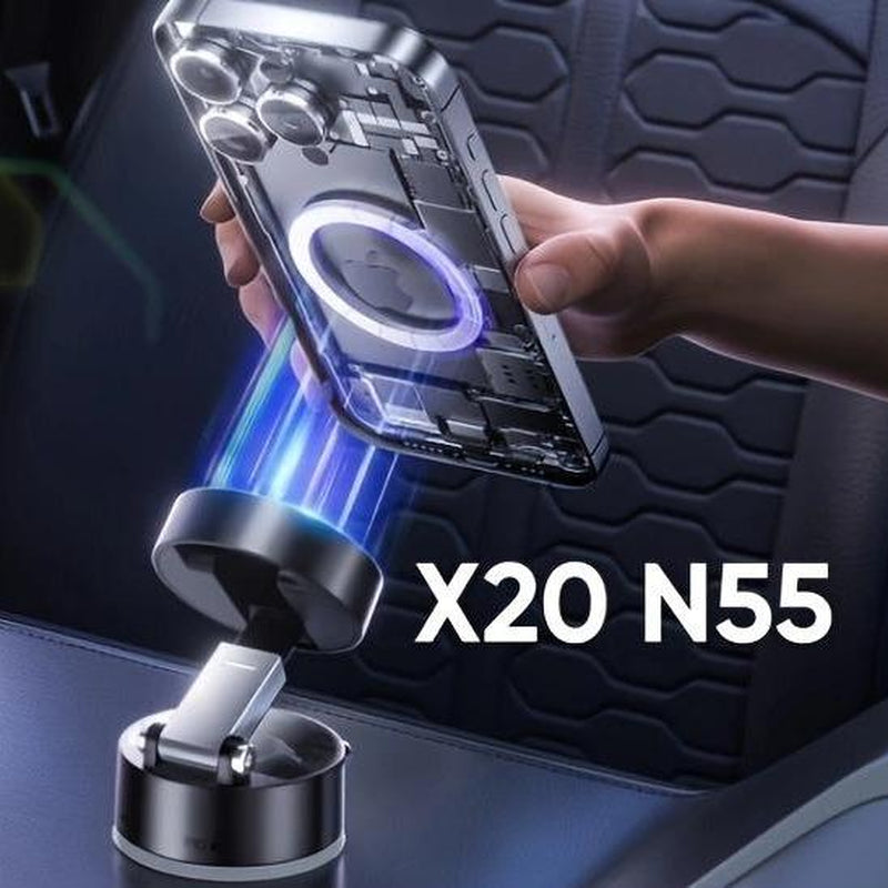Mother'S Day Gift Magnetic Phone Car Holder, Suction Cupholder, Manual Magnetic Vacuum Adsorptionmobile Phone Holder Smartphone Cellphonemount Stand Rotating